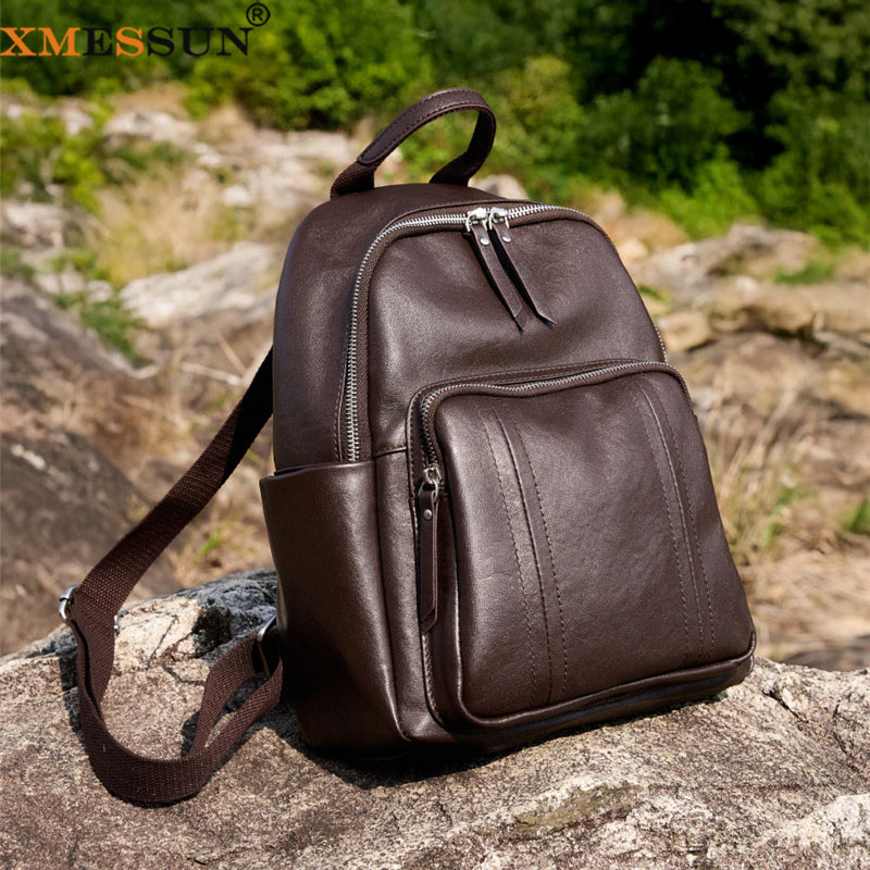 Women Bags Europe - XMESSUN New Soft Leather Backpacks For