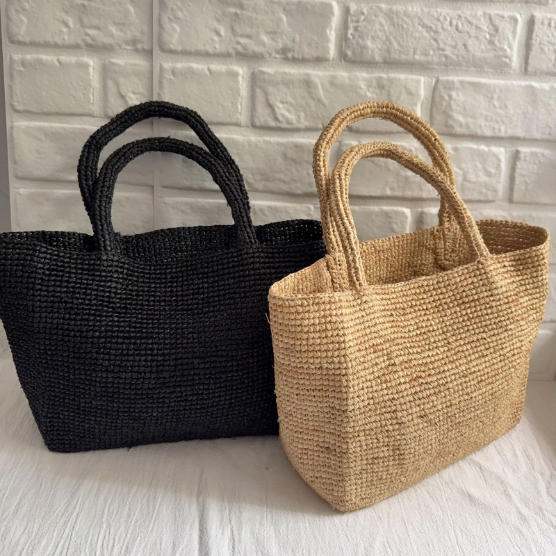 Women'S Raffia Bags - High-quality Raffia Woven Tote Bag Summer