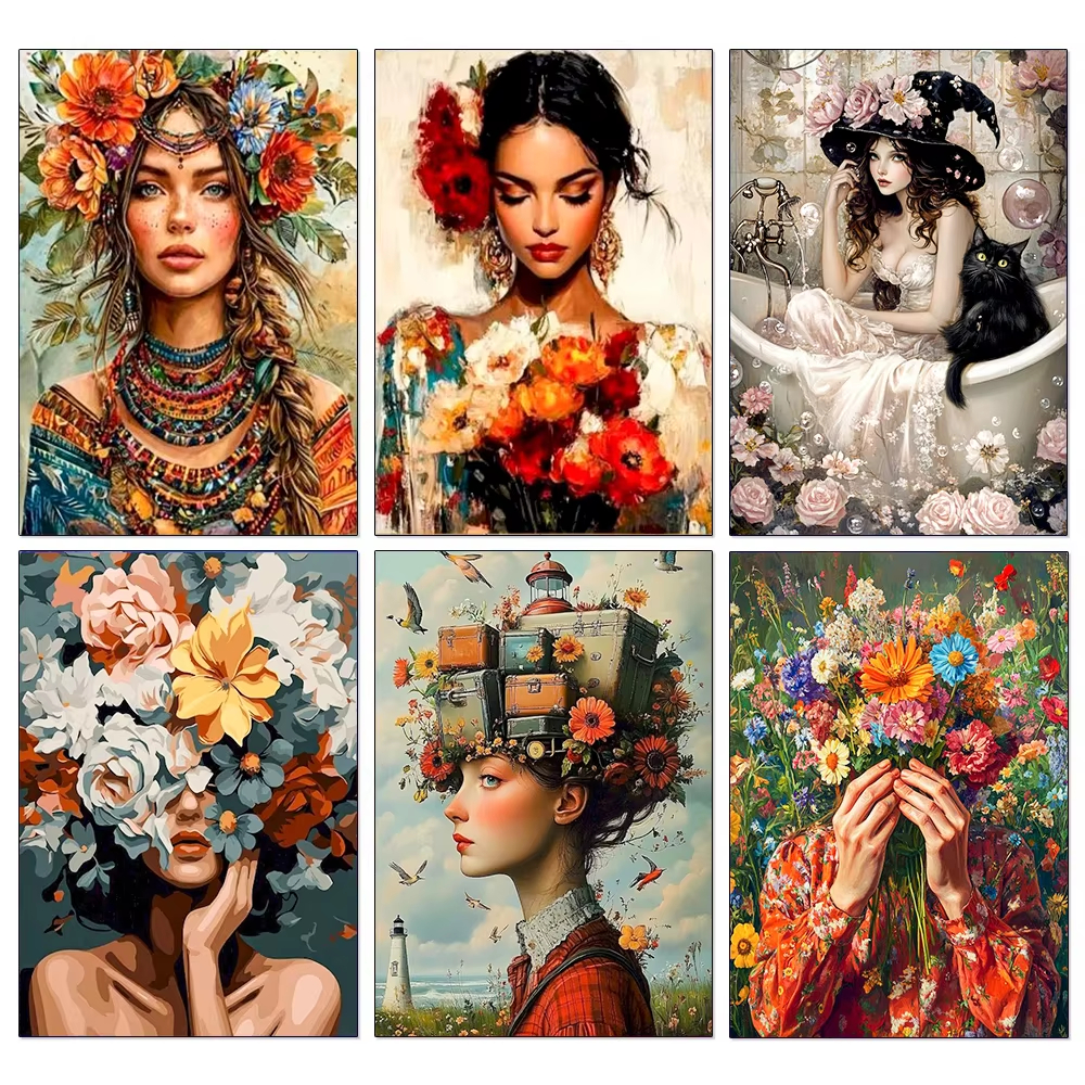 Women Bags Europe - 5D DIY Diamond Painting Kits Abstract