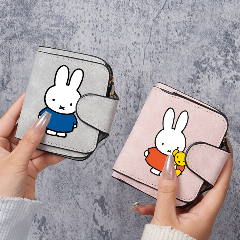 Women Bags Zip - Miffy Women Short Wallet Korean Hasp