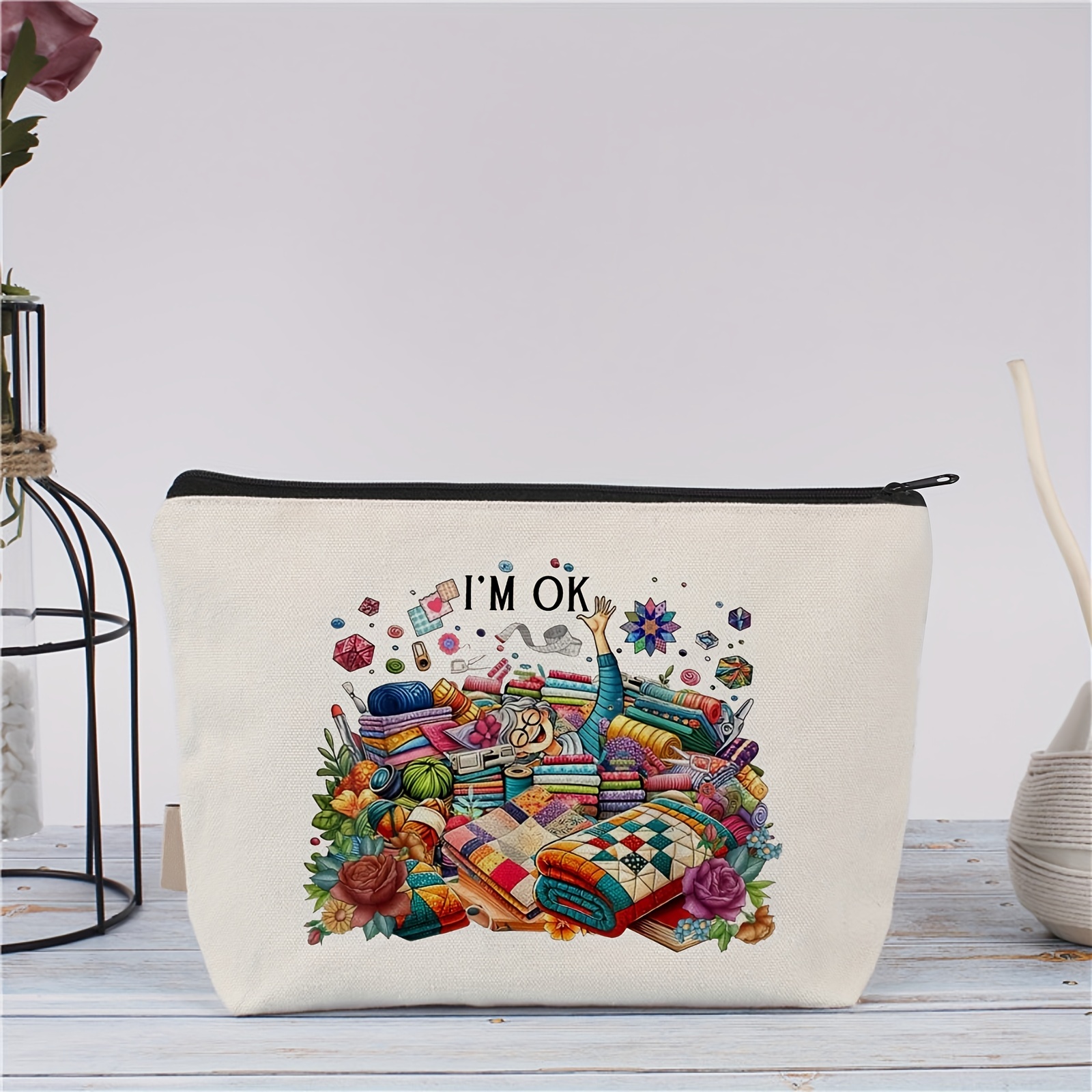 Women Bags Zip - A Interesting sewing pattern makeup bag