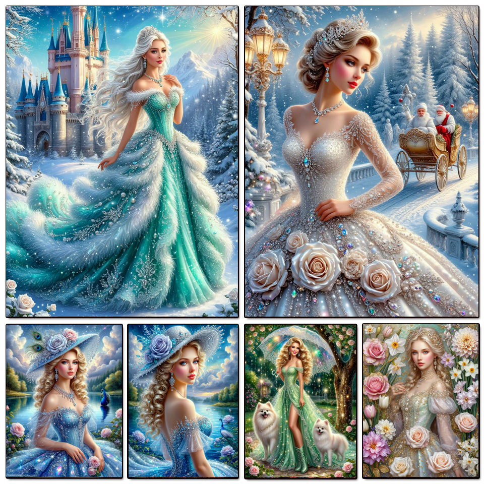 Women Bags Europe - 5D Diy Diamond Painting Beautiful Snow