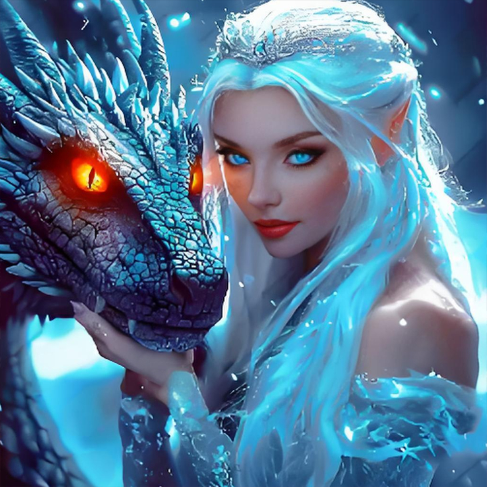 Women Bags Europe - Dragon Snow Queen Diamond Painting DIY