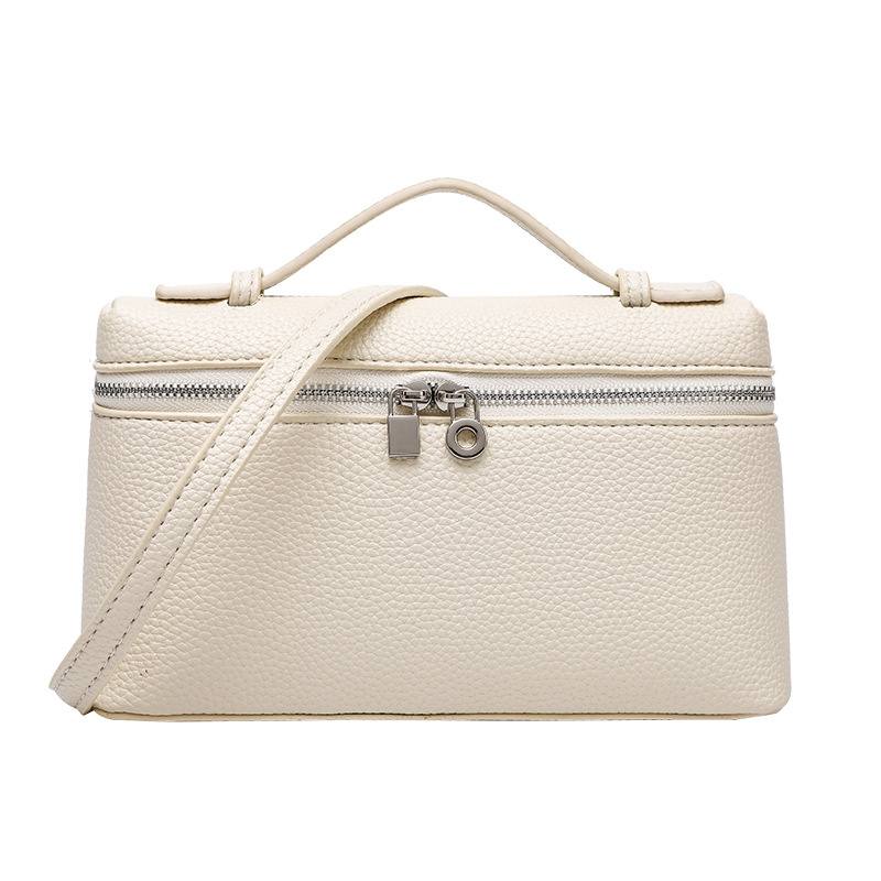 Mini Box Shoulder Bag Faux Lea - Top Handle Structured บทวิจารณ์และราคา