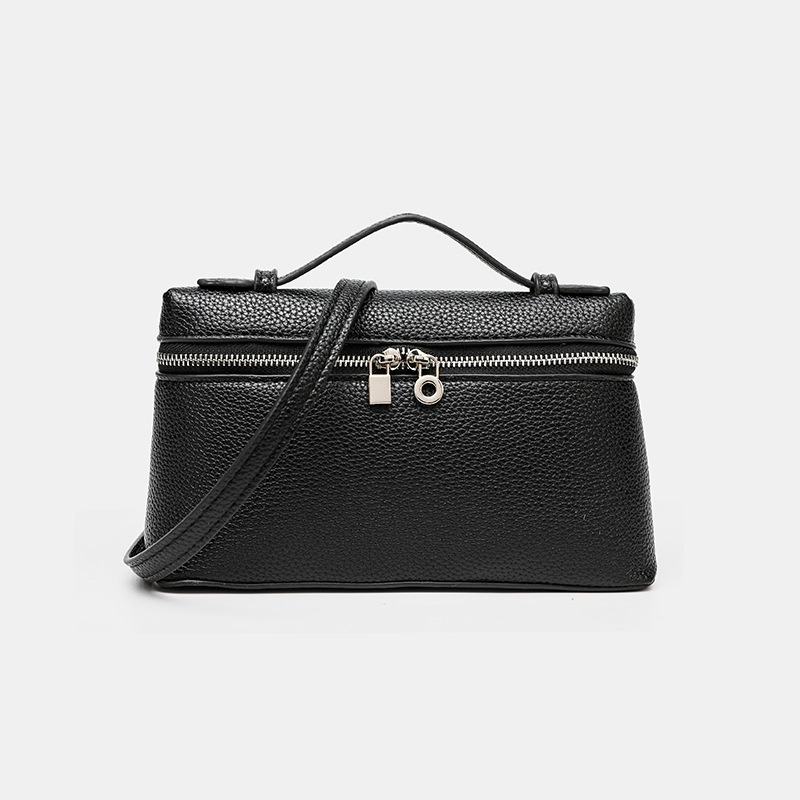 Mini Box Shoulder Bag Faux Lea - Top Handle Structured บทวิจารณ์และราคา