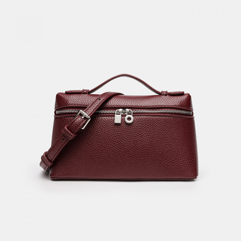 Mini Box Shoulder Bag Faux Lea - Top Handle Structured บทวิจารณ์และราคา