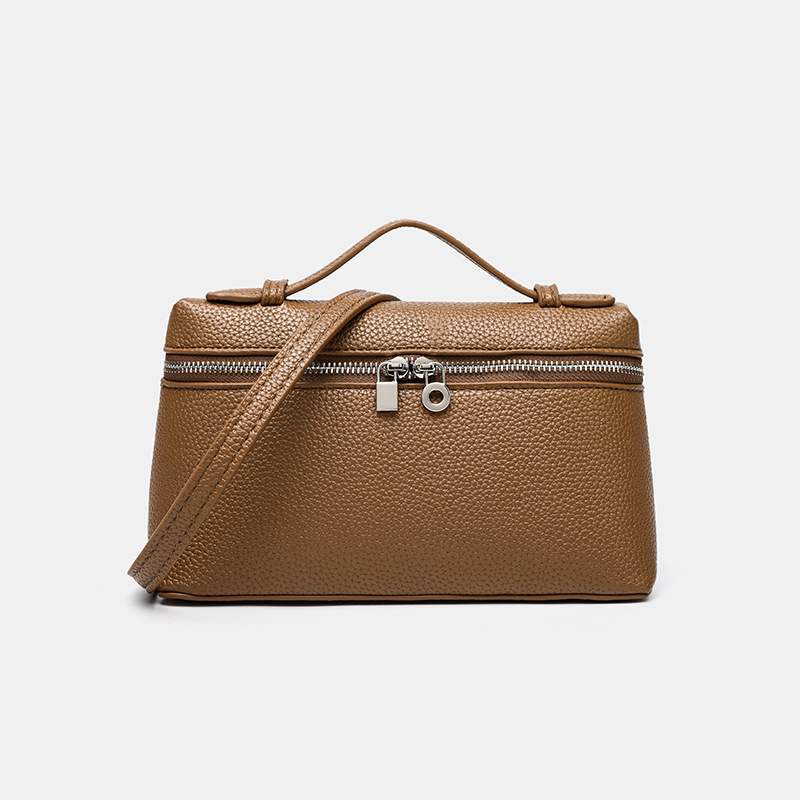Mini Box Shoulder Bag Faux Lea - Top Handle Structured บทวิจารณ์และราคา
