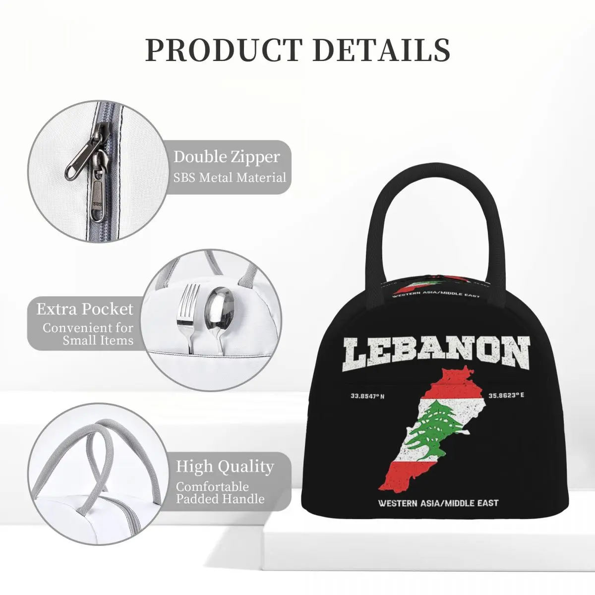 Lebanese Flag Map Lebanon Coor - Women Bags Lebanon บทวิจารณ์และราคา