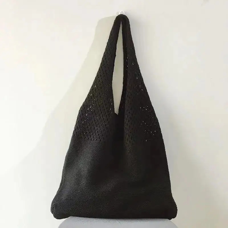 New Trend Women's Bag Crochet  - Crochet Market Bag บทวิจารณ์และราคา