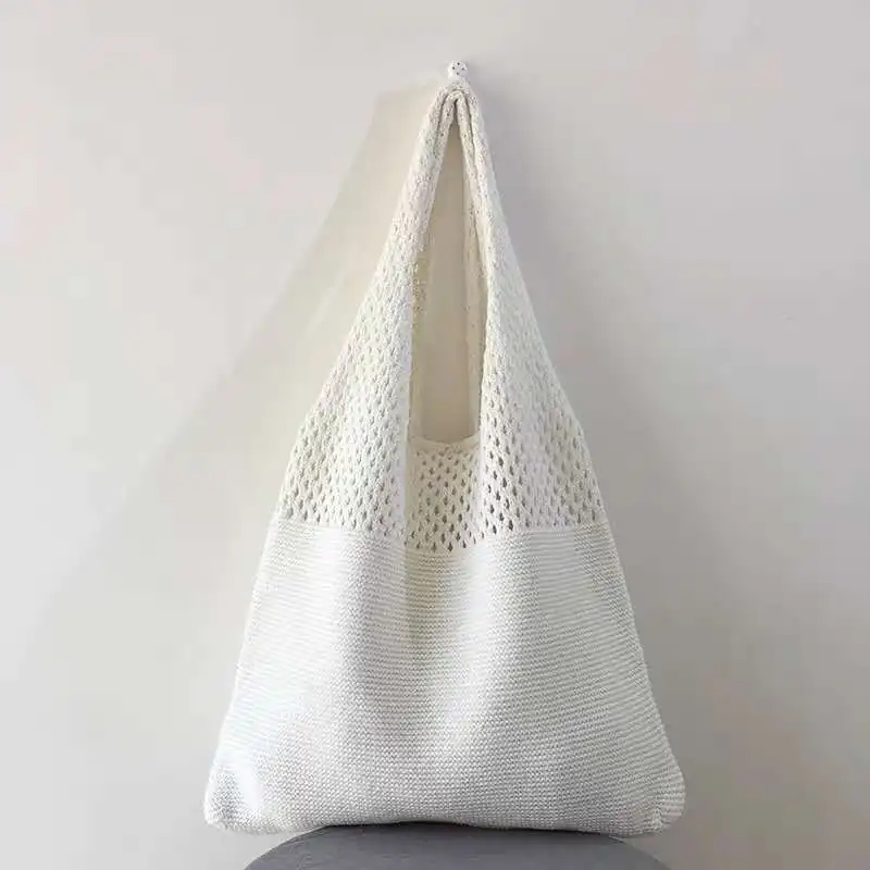 New Trend Women's Bag Crochet  - Crochet Market Bag บทวิจารณ์และราคา