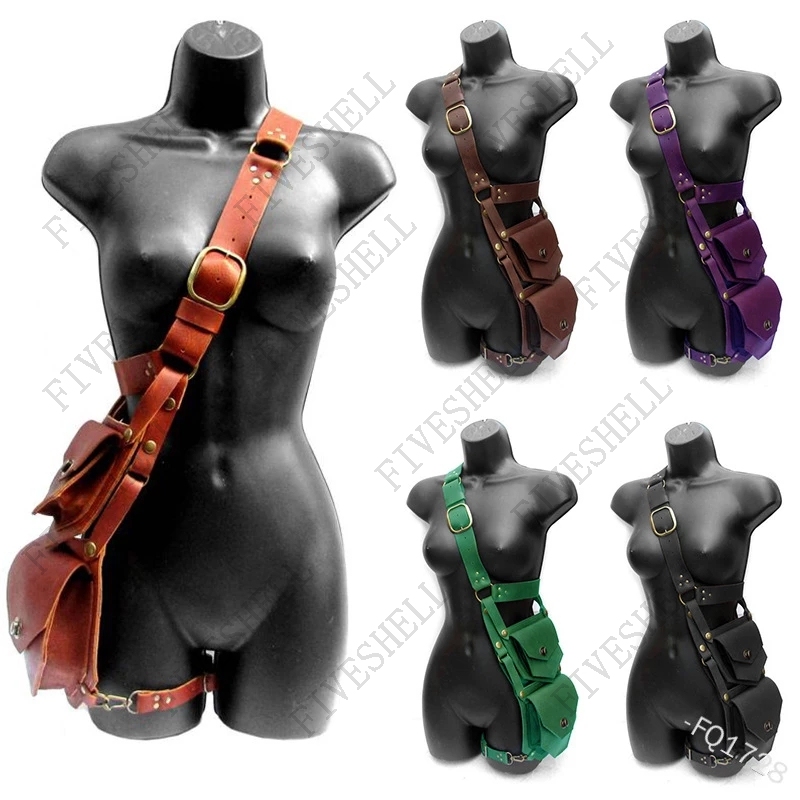 Medieval Renaissance Waist PU  - Women Bags Europe บทวิจารณ์และราคา
