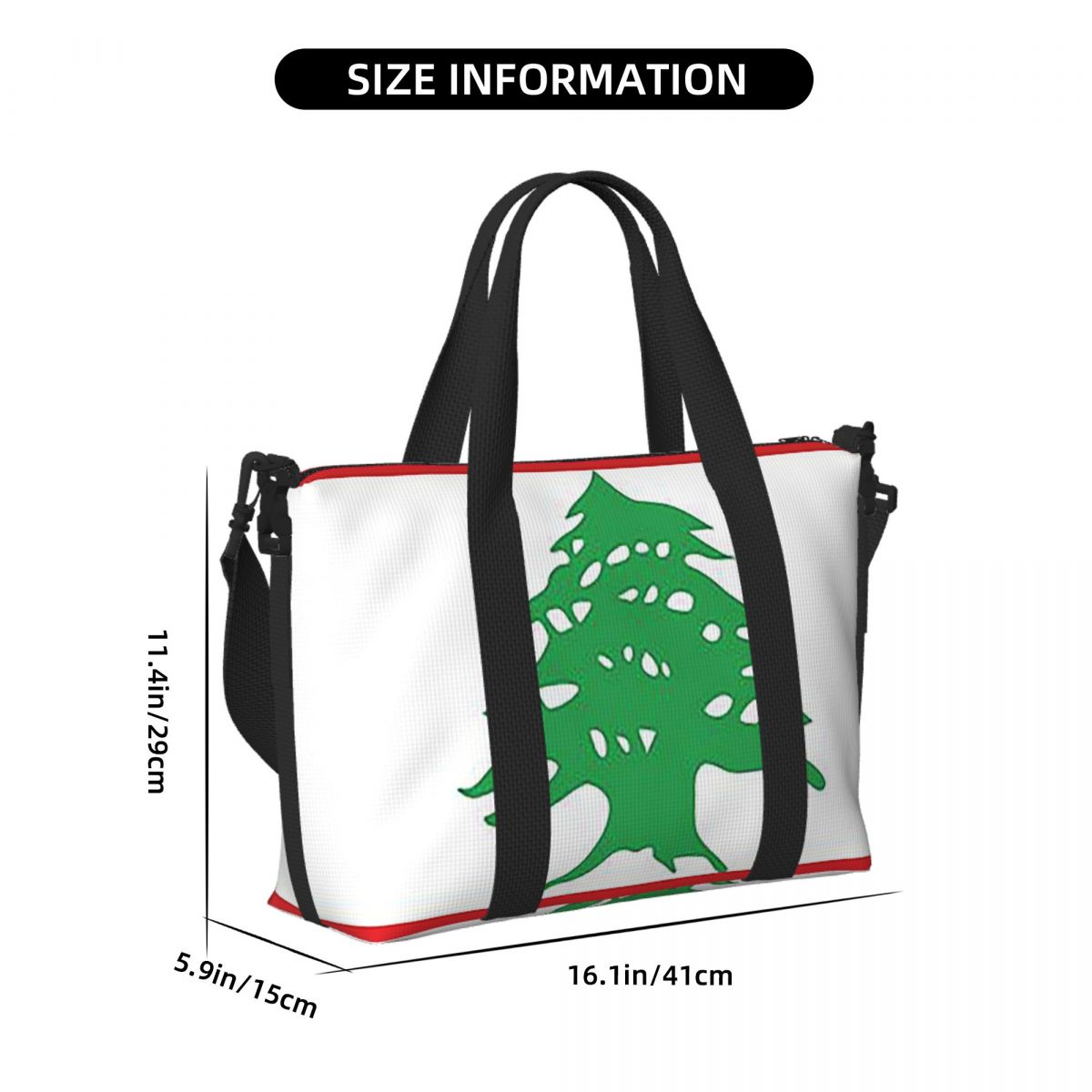 Custom Flag Of Lebanon Beach T - Women Bags Lebanon บทวิจารณ์และราคา