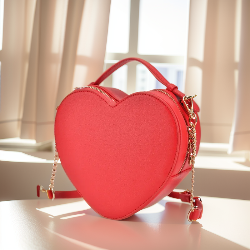 Heart Shape Bag Crossbody Purs - Women Bags Zip บทวิจารณ์และราคา