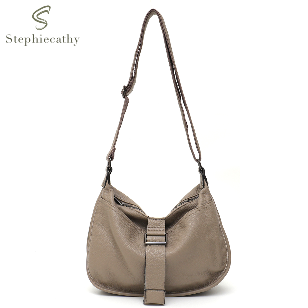 Women Design Style Genuine Lea - Hobo Bag Slouchy บทวิจารณ์และราคา