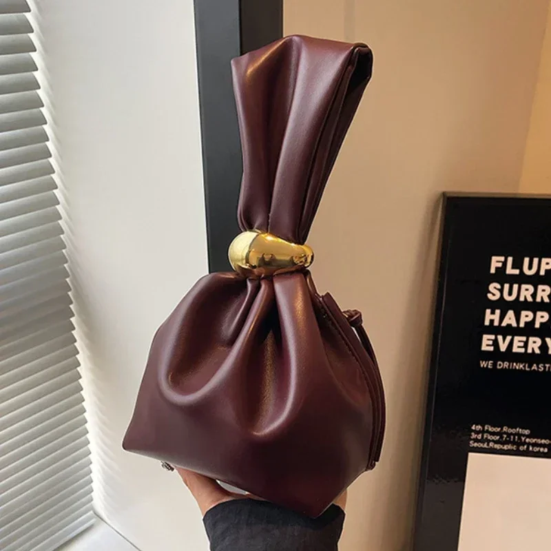Solid color PU Leather Clutch  - Women'S Evening Bags บทวิจารณ์และราคา