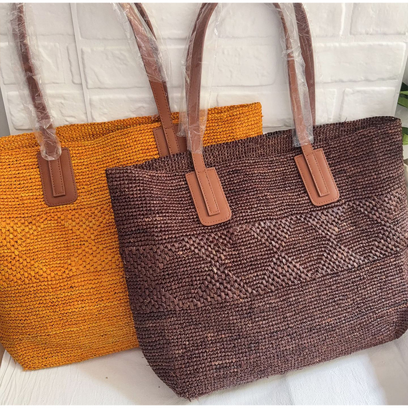 French Natural Raffia Straw Sh - Women'S Raffia Bags บทวิจารณ์และราคา