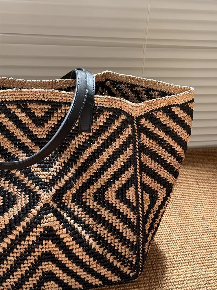 Oversized large Raffia straw t - Women'S Raffia Bags บทวิจารณ์และราคา