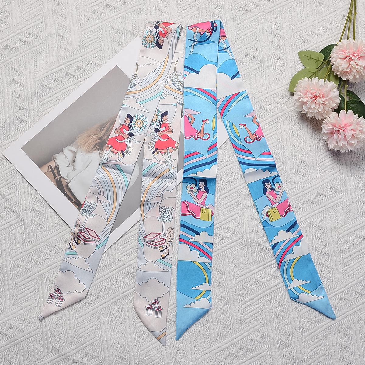 Women Hair Scarf 2024 New Bran - Women Bags Online บทวิจารณ์และราคา