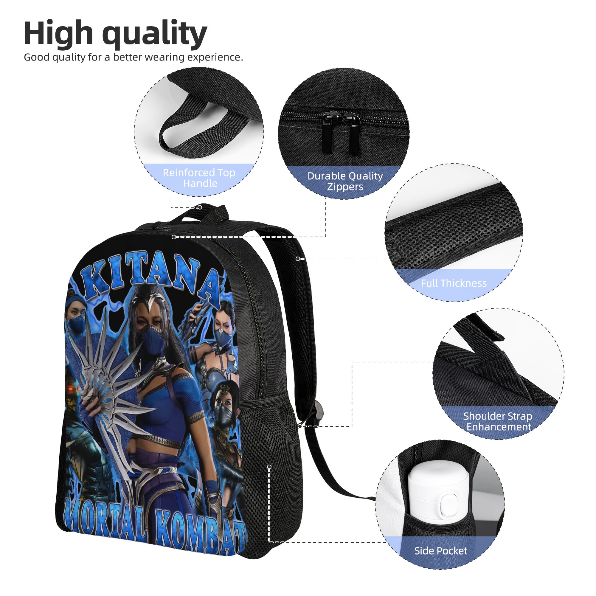 Mortal Kombat Kitana MK Backpa - Women Bags Mk บทวิจารณ์และราคา