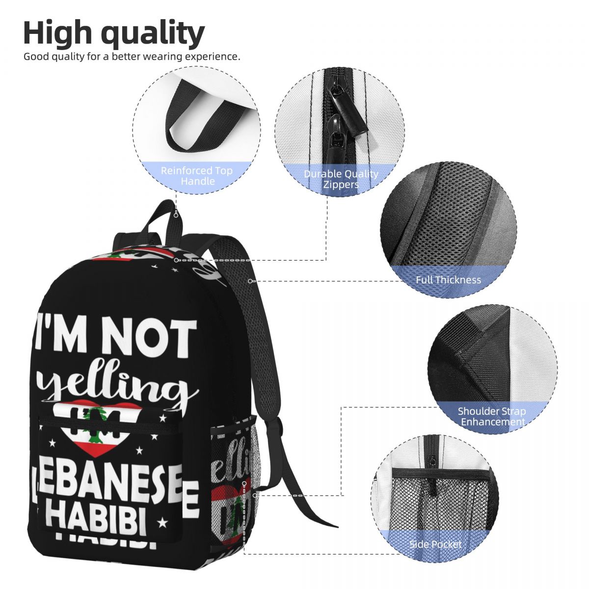 Lebanese Flag Lebanon Heritage - Women Bags Lebanon บทวิจารณ์และราคา