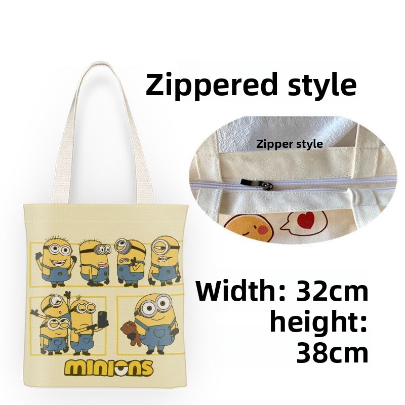 Minions movie animation cartoo - Shopper Tote Canvas บทวิจารณ์และราคา