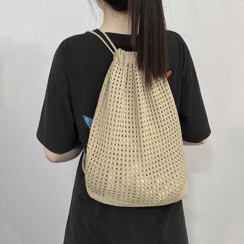 Fashion Women Hollow Woven Sho - Crochet Market Bag บทวิจารณ์และราคา