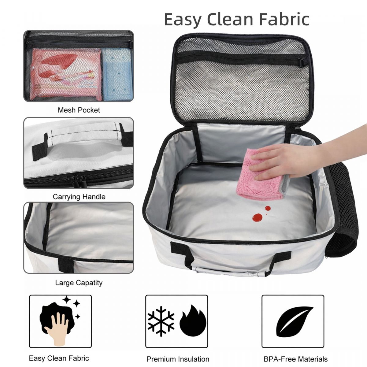Lebanon Flag Map Insulated Lun - Women Bags Lebanon บทวิจารณ์และราคา