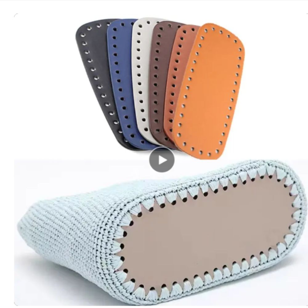 Portable PU Leather Crochet Ba - Crochet Market Bag บทวิจารณ์และราคา