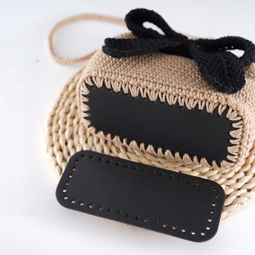 Portable PU Leather Crochet Ba - Crochet Market Bag บทวิจารณ์และราคา