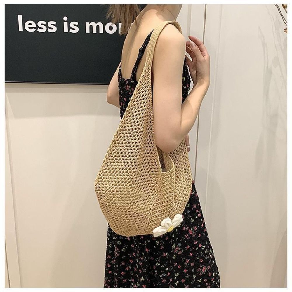 Handmade Crochet Underarm Bag  - Crochet Market Bag บทวิจารณ์และราคา