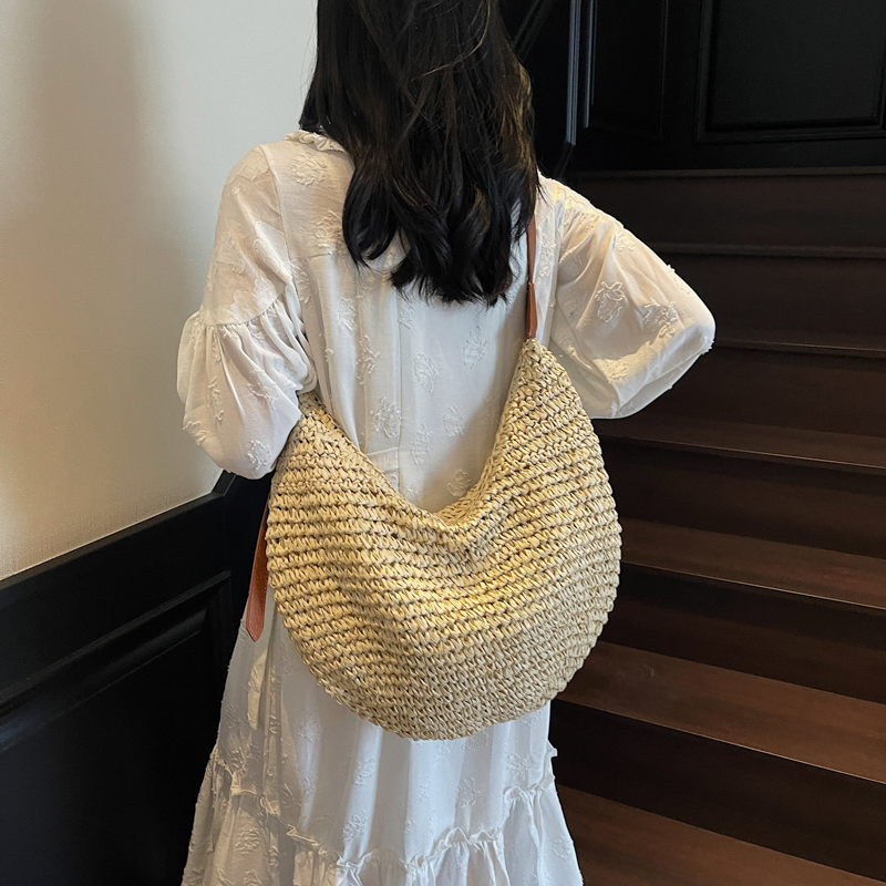 LEFTSIDE Big Woven Straw Shoul - Women'S Raffia Bags บทวิจารณ์และราคา