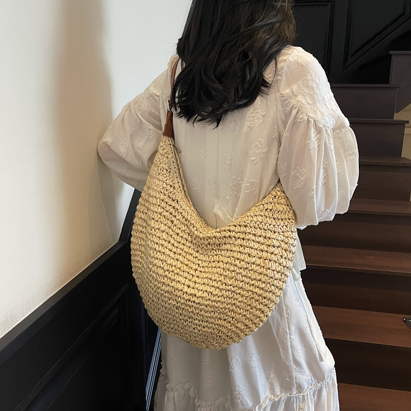 LEFTSIDE Big Woven Straw Shoul - Women'S Raffia Bags บทวิจารณ์และราคา