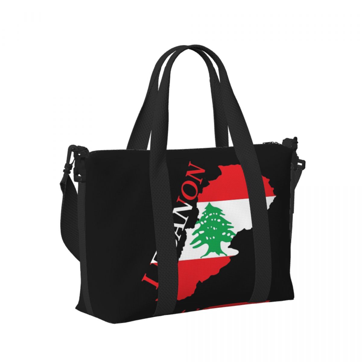 Custom Lebanon Flag Map Beach  - Women Bags Lebanon บทวิจารณ์และราคา