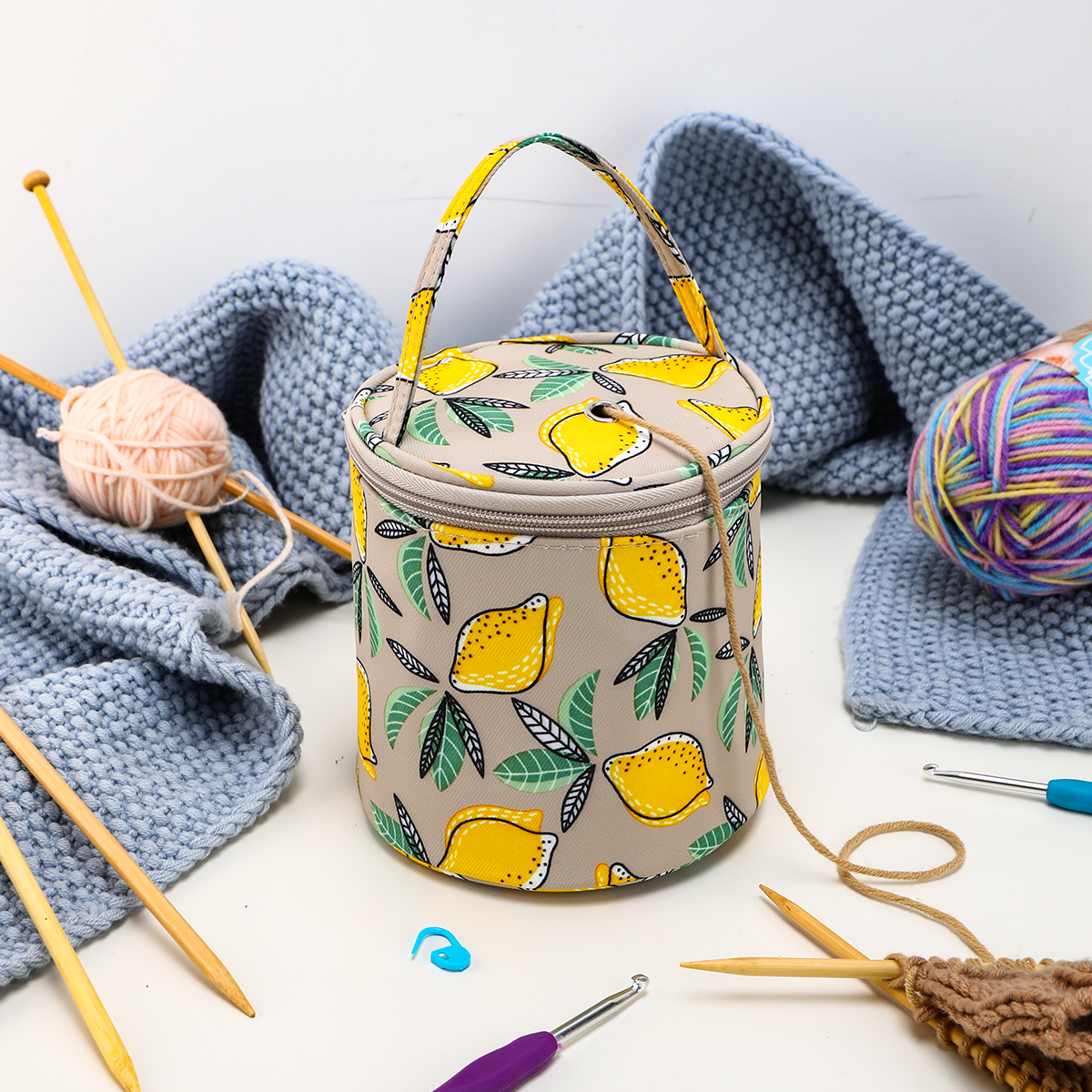 Empty Small Yarn Storage Bag L - Crochet Market Bag บทวิจารณ์และราคา