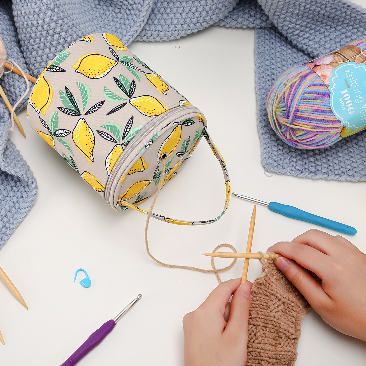 Empty Small Yarn Storage Bag L - Crochet Market Bag บทวิจารณ์และราคา