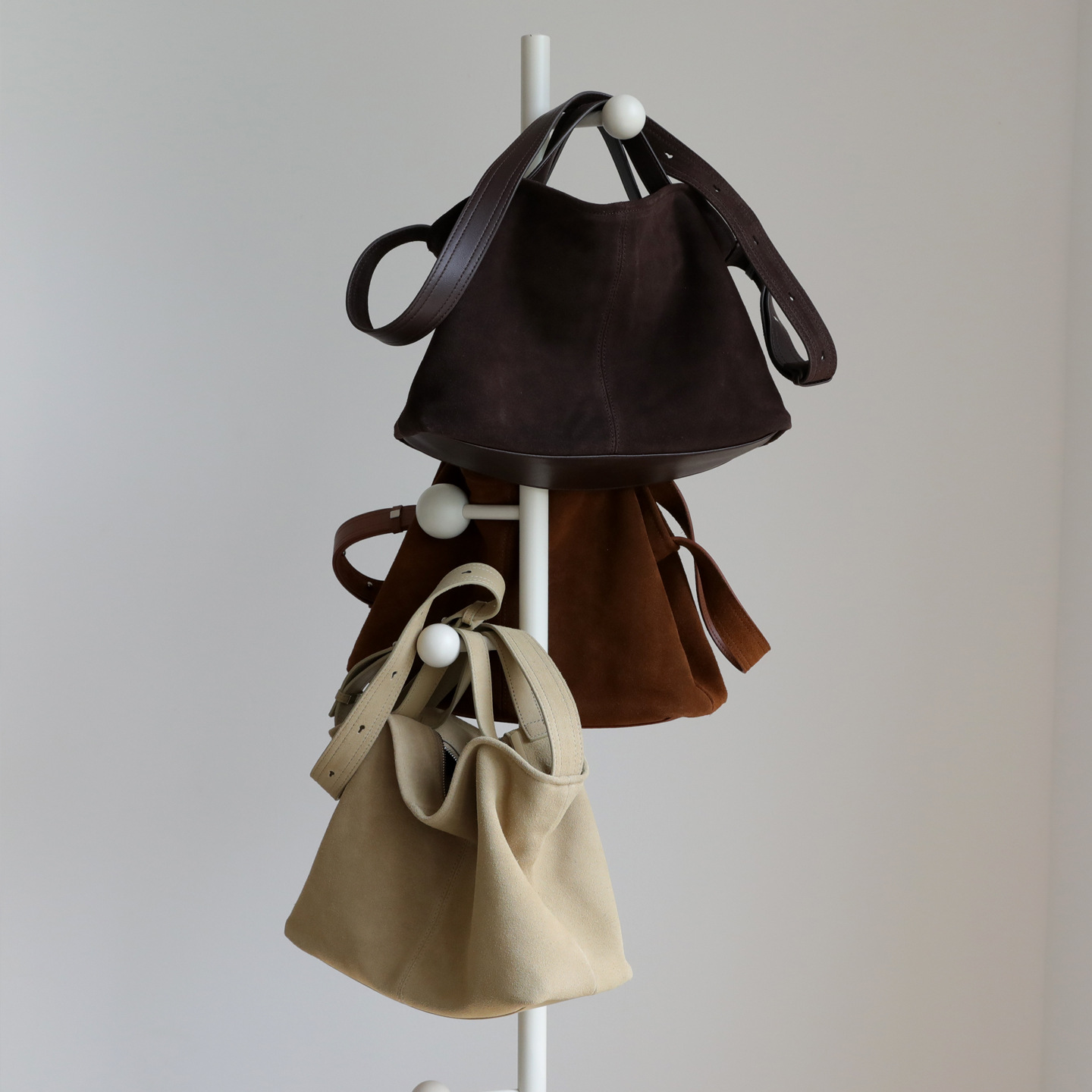 Genuine Leather Suede Tote Bag - Hobo Bag Slouchy บทวิจารณ์และราคา