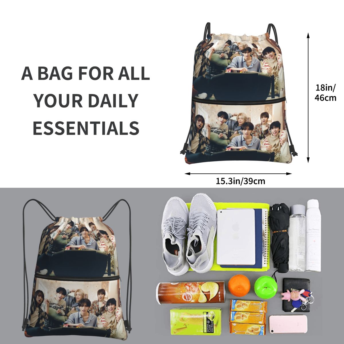 Boy Next Door KPOP Backpacks M - Women Bags Next บทวิจารณ์และราคา