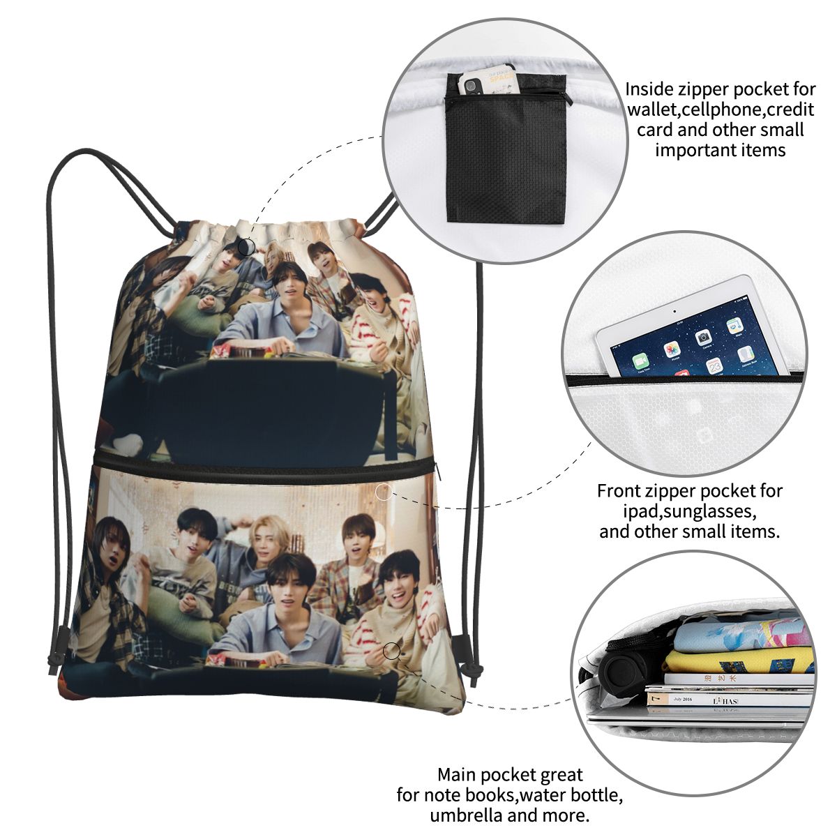 Boy Next Door KPOP Backpacks M - Women Bags Next บทวิจารณ์และราคา