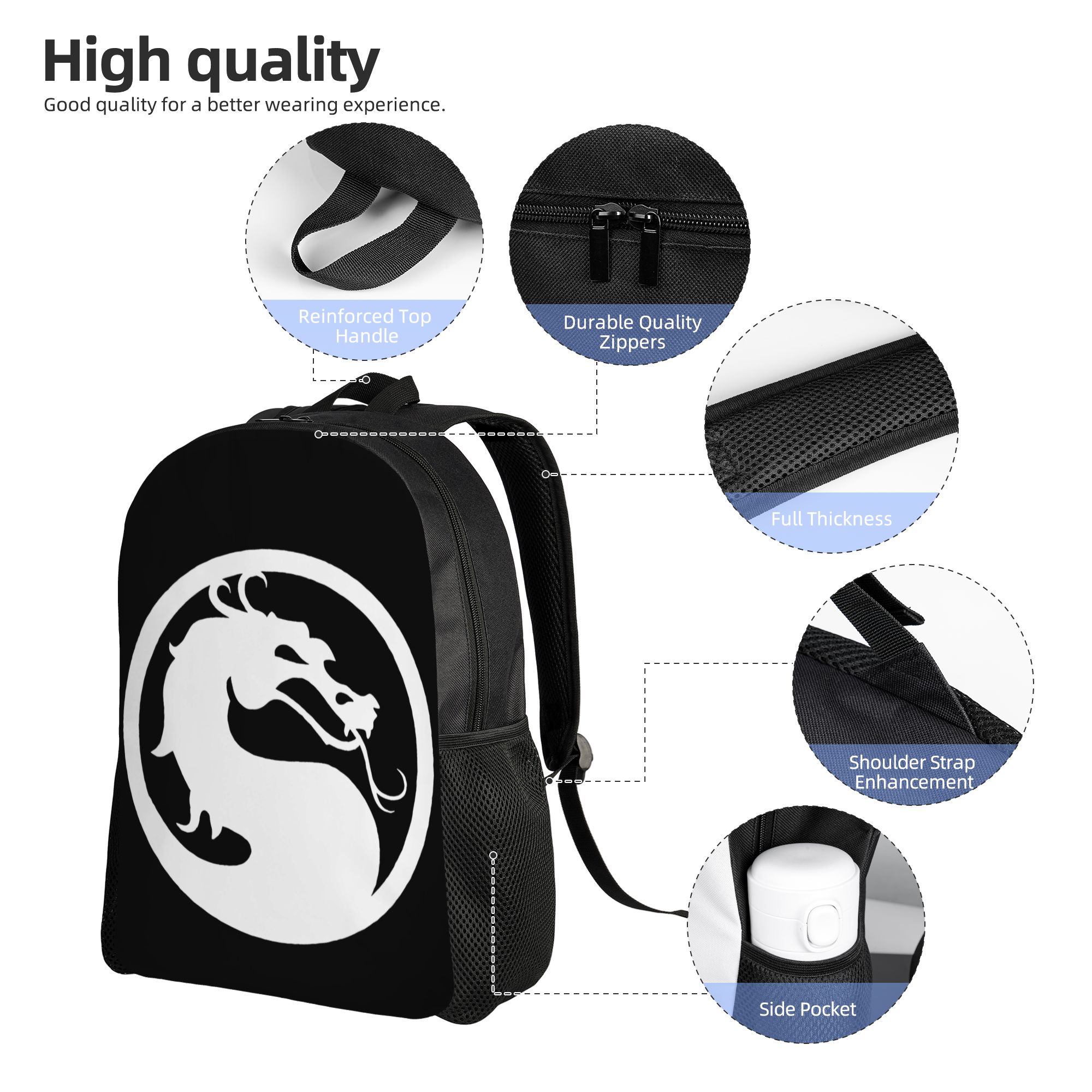 Mortal Kombat MK Casual Backpa - Women Bags Mk บทวิจารณ์และราคา
