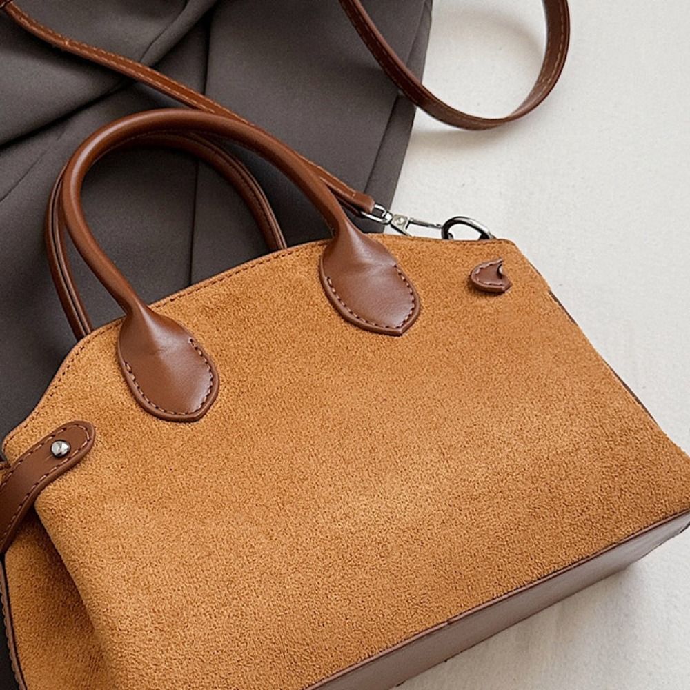 Shoulder Bag Suede Boston Shou - Hobo Bag Slouchy บทวิจารณ์และราคา