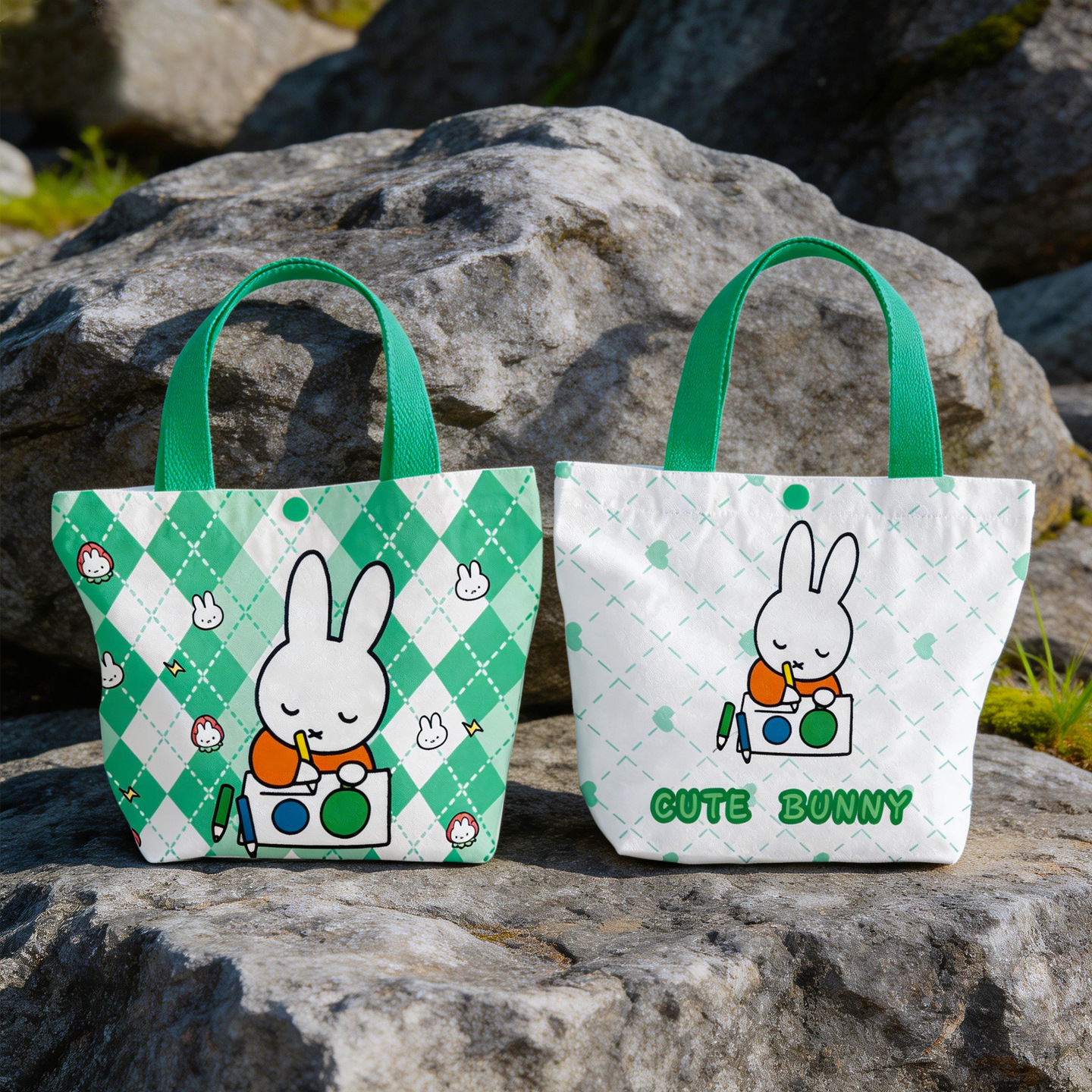 Creative Cartoon Miffy Rabbit  - Shopper Tote Canvas บทวิจารณ์และราคา