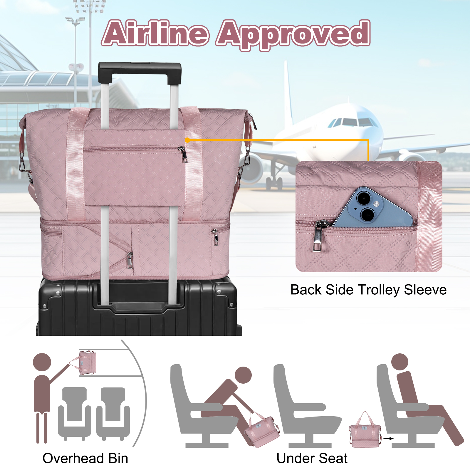 Geestock Travel Duffle Bag for - Women Bags Pk บทวิจารณ์และราคา