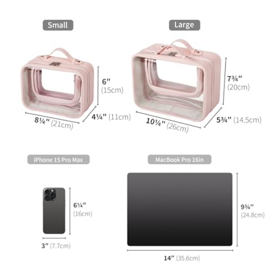 TSA Approved Toiletry Bag, Cle - Women Bags For Women บทวิจารณ์และราคา