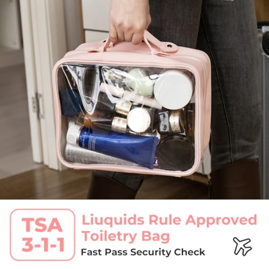 TSA Approved Toiletry Bag, Cle - Women Bags For Women บทวิจารณ์และราคา