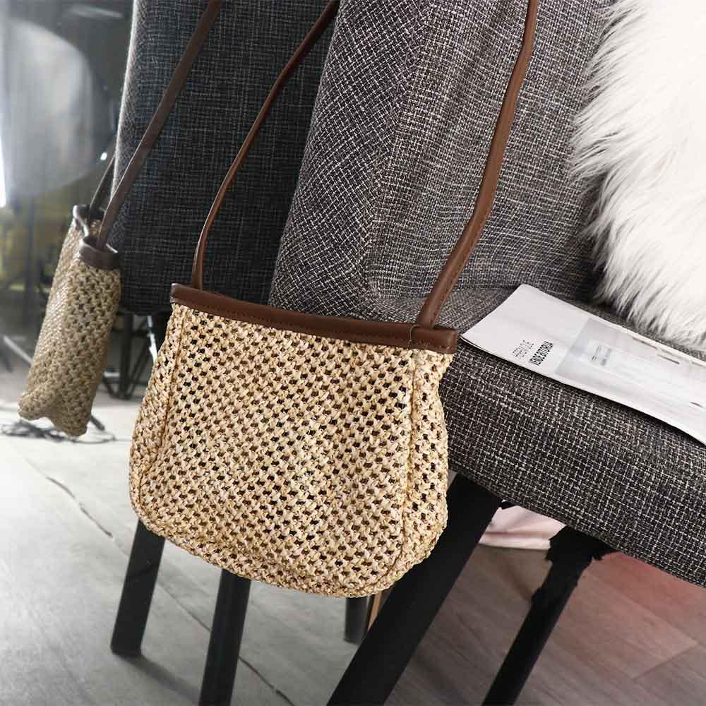 Casual Pu Leather Raffia Bag B - Women'S Raffia Bags บทวิจารณ์และราคา