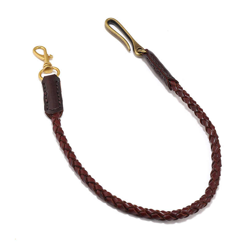 Cowhide Braided Rope Key Rings - Women Bags Pk บทวิจารณ์และราคา