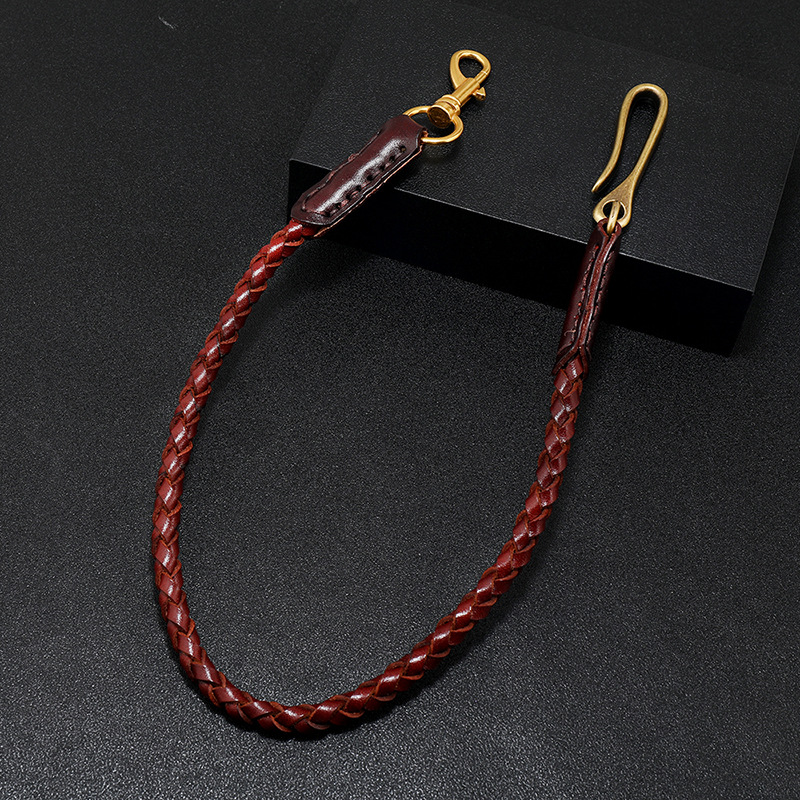 Cowhide Braided Rope Key Rings - Women Bags Pk บทวิจารณ์และราคา