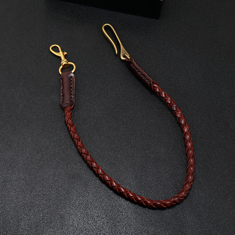 Cowhide Braided Rope Key Rings - Women Bags Pk บทวิจารณ์และราคา