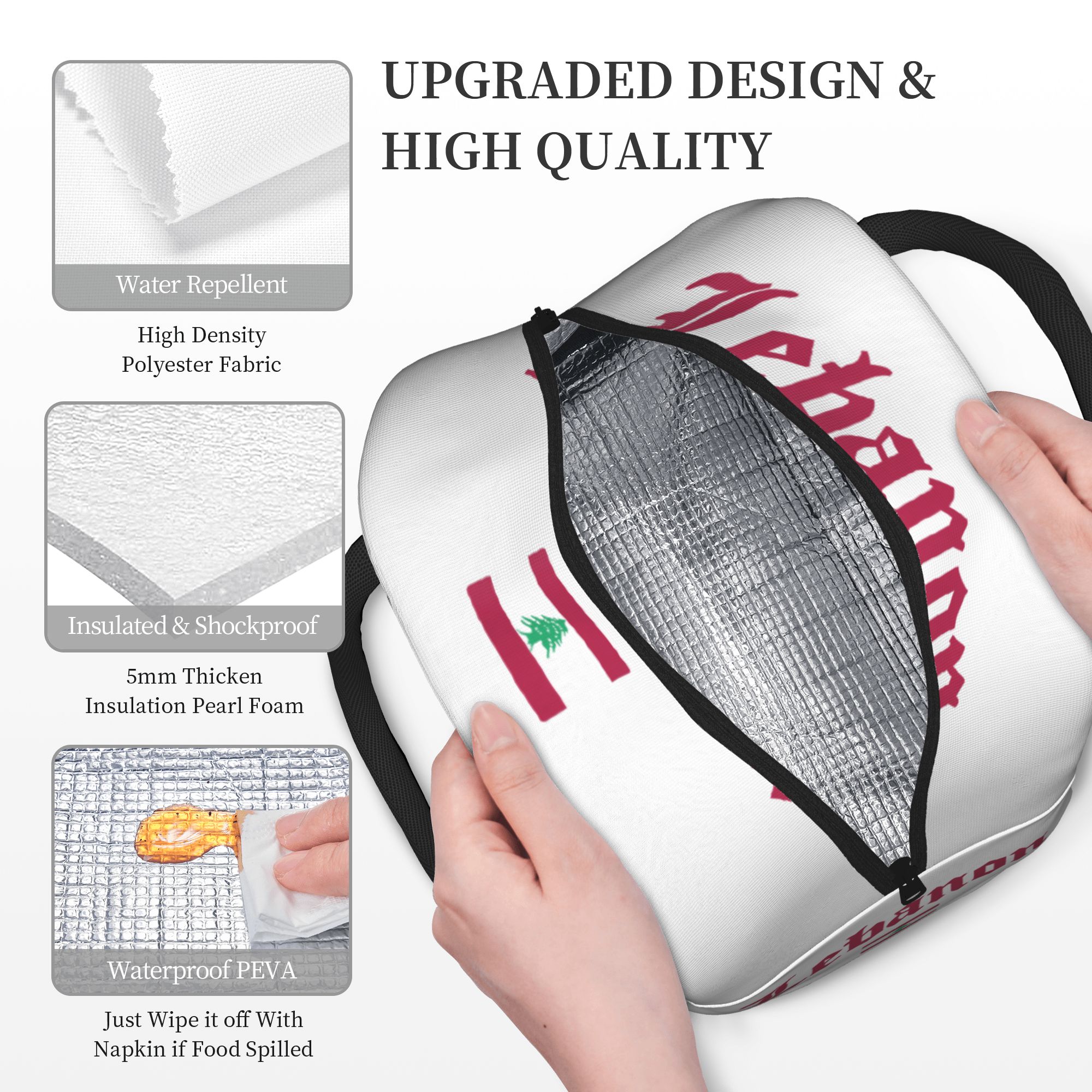 Lebanese Flag of Lebanon  Insu - Women Bags Lebanon บทวิจารณ์และราคา