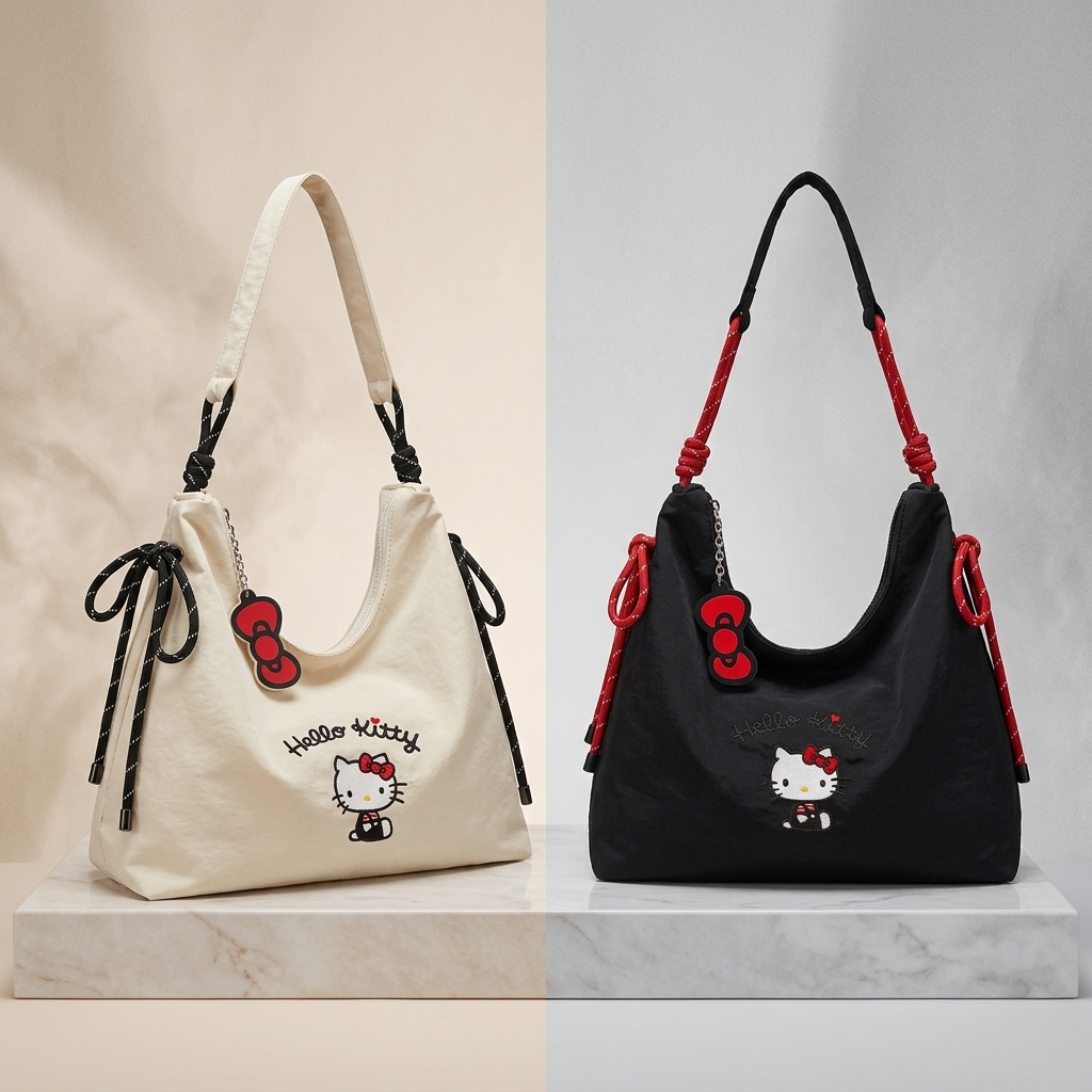 Hello Kitty Knot Canvas Tote B - Shopper Tote Canvas บทวิจารณ์และราคา